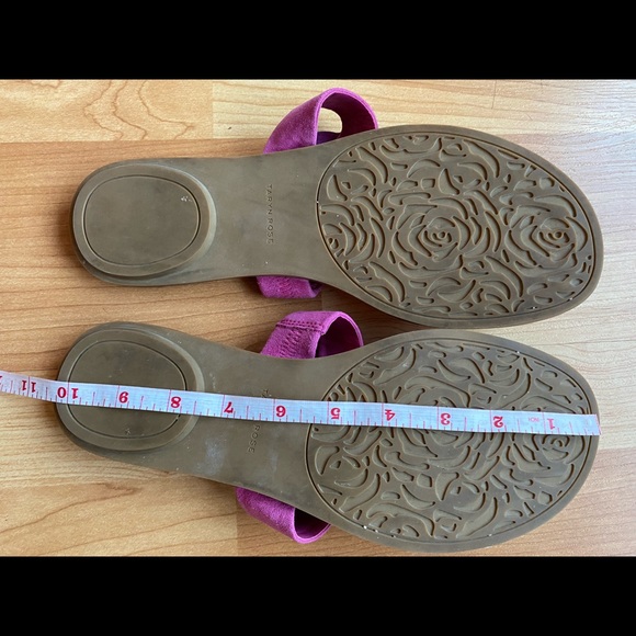 Taryn Rose Flower Sandals in Soft, Supple Pink Suede, Hello Summer - Picture 8 of 13